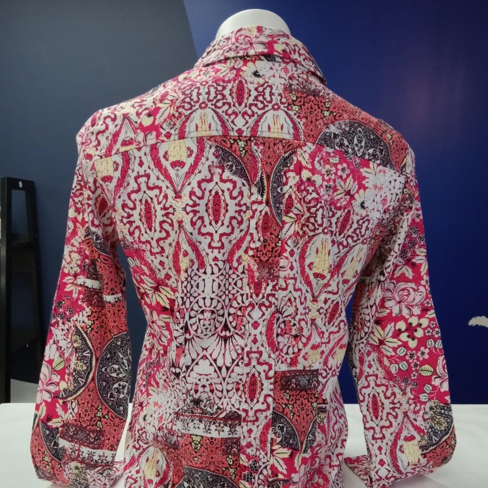 PRINT BLOUSE - Picture 2 of 7